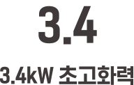 3.4kW 초고화력
