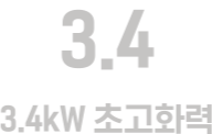 3.4kW 초고화력